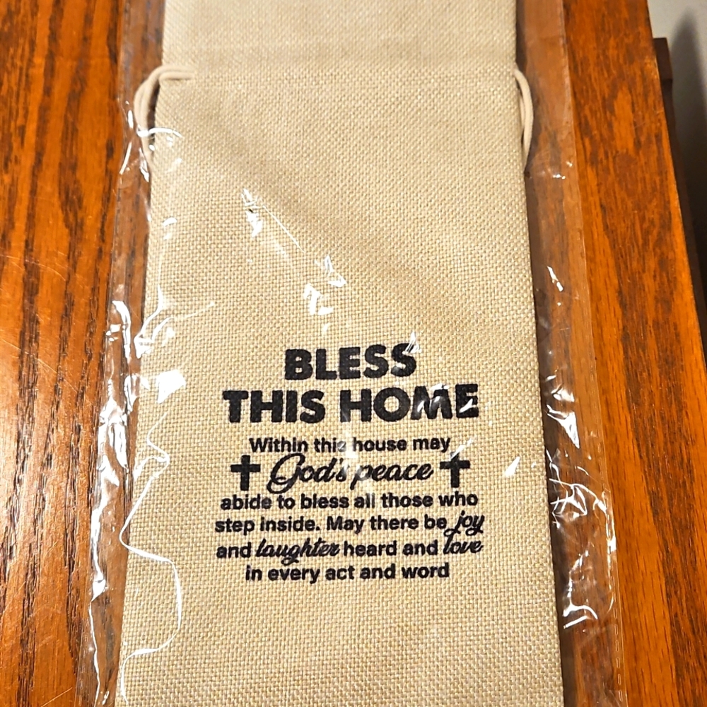 ❤ 3 /$ 12 ❤  Wine Bag - Bless This Home